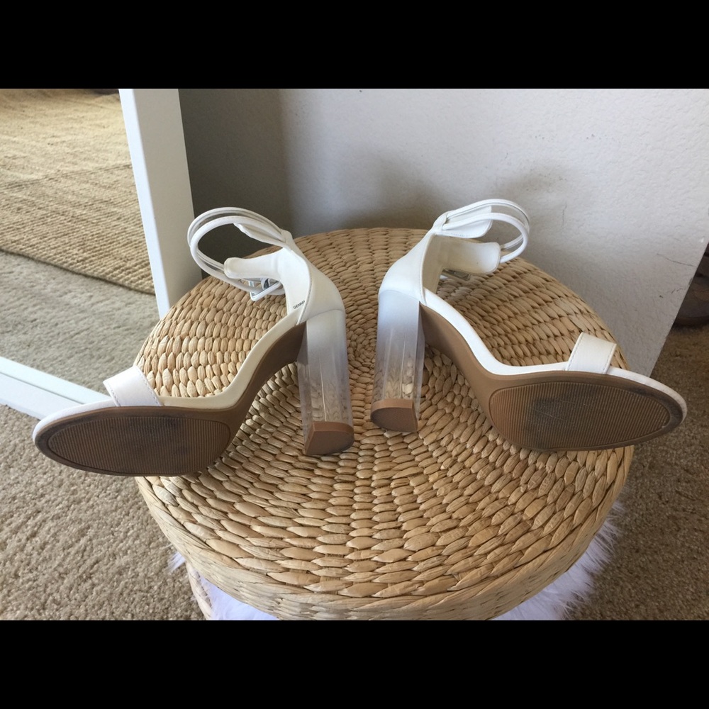 Worn once on wood floor